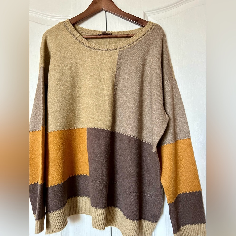 CYRUS Colorblock Women's Sweater Size XL